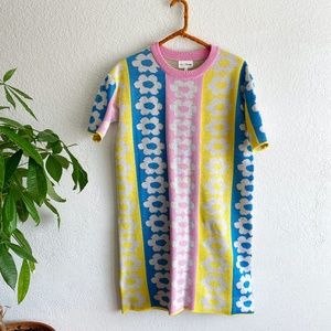 Floral Knit Shift Dress